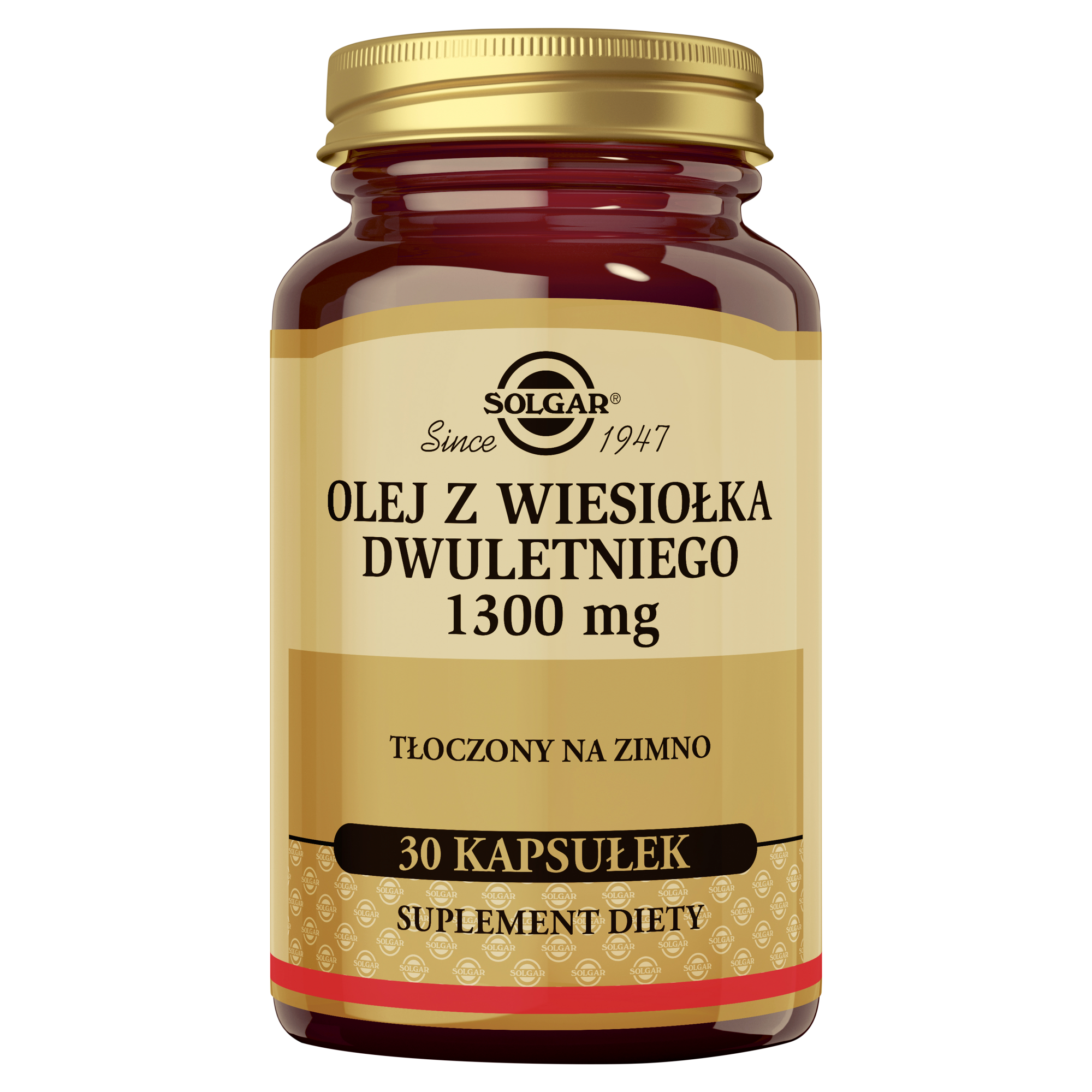 SOLGAR Olej z Wiesiołka Dwuletniego 1300 mg 30 kapsułek zdjęcie