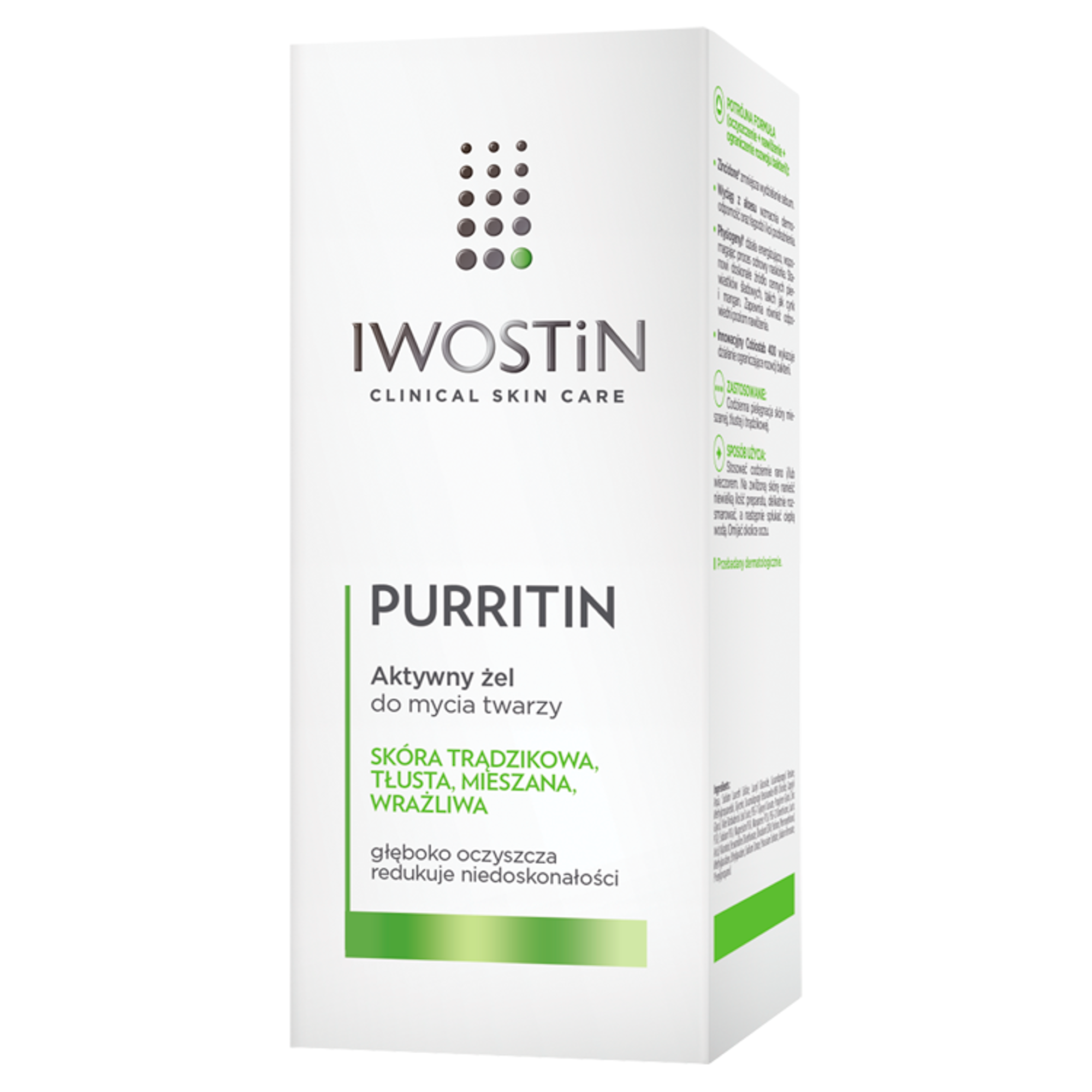 IWOSTIN PURRITIN Żel do mycia twarzy - 150 ml - cena, opinie, skład zdjęcie