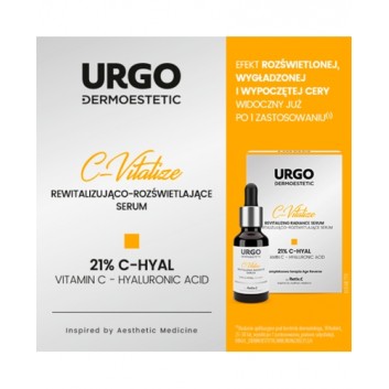 Urgo Dermoestetic C-Vitalize serum rewitalizująco-rozświetlające 21% C-Hyal 30 ml