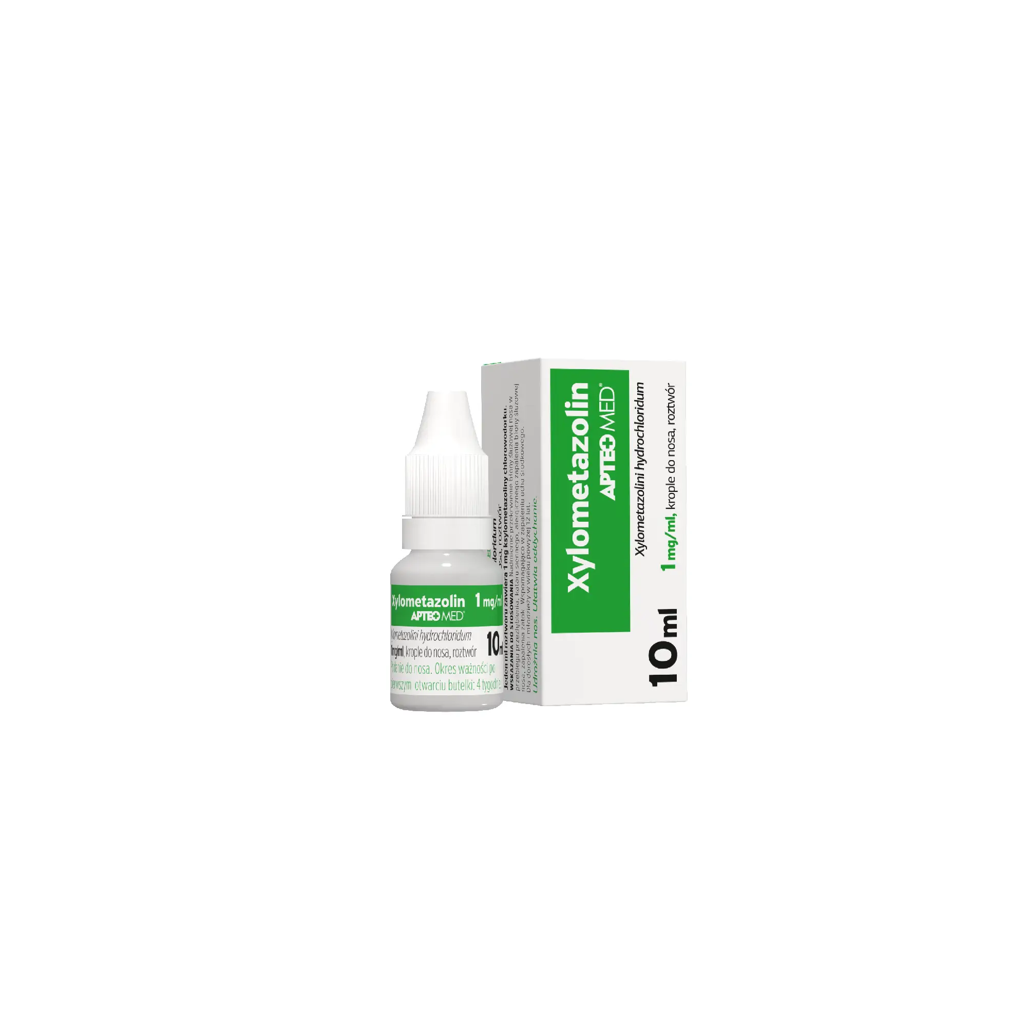 Xylometazolin Apteo Med, 1 mg/ml krople do nosa, roztwór, 10 ml zdjęcie