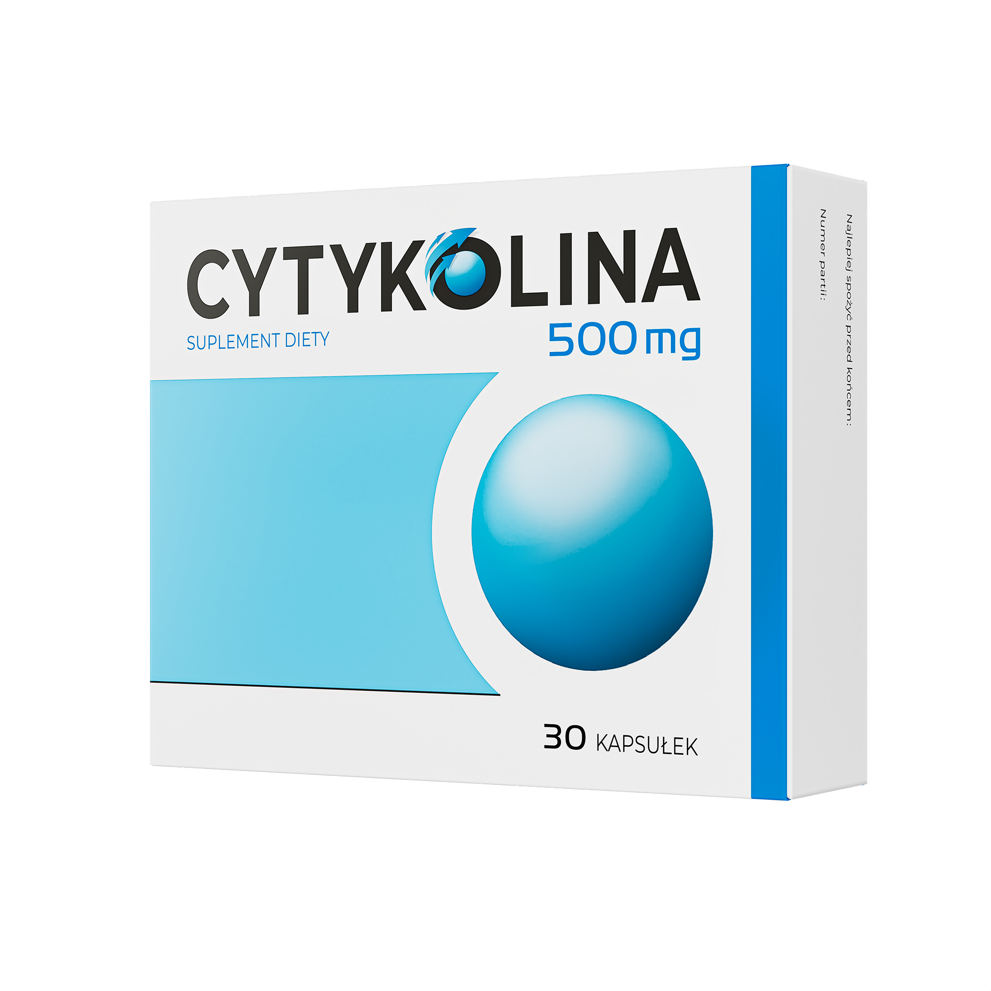 Cytykolina 500 mg, 30 kapsułek