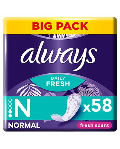 Always Dailies 3in1 Fresh Scent Fresh&Protect Normal Wkładki higieniczne, 58 sztuk zdjęcie