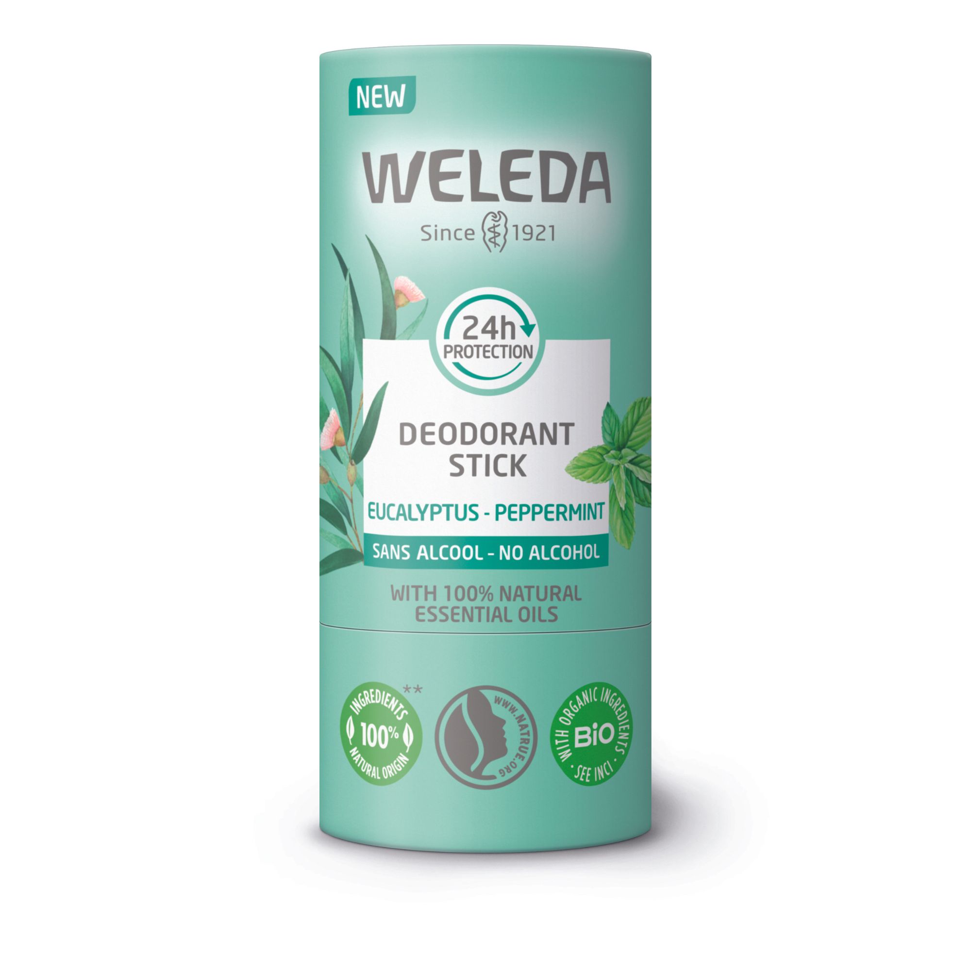 Weleda Dezodorant-sztyft 24h eukaliptus-mięta pieprzowa, 50 g zdjęcie