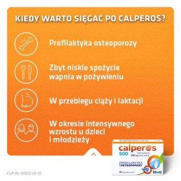 CALPEROS 500, 30 kapsułek
