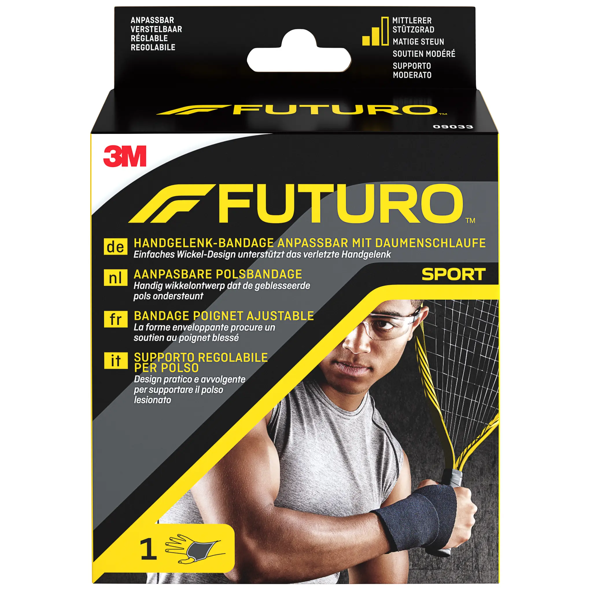Futuro Sport regulowana opaska nadgarstka 1 sztuka zdjęcie