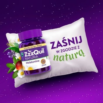 Zzzquil Natura o smaku mango i banana żelki 30 sztuk