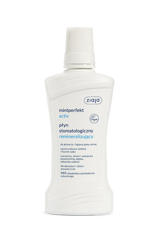 Ziaja MintPerfekt Activ płyn do płukania jamy ustnej remineralizujący 500 ml zdjęcie