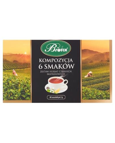 Bi Fix Kompozycja 6 smaków Zestaw herbat czarnych ekspresowych - 60 szt. - cena, opinie, właściwości zdjęcie