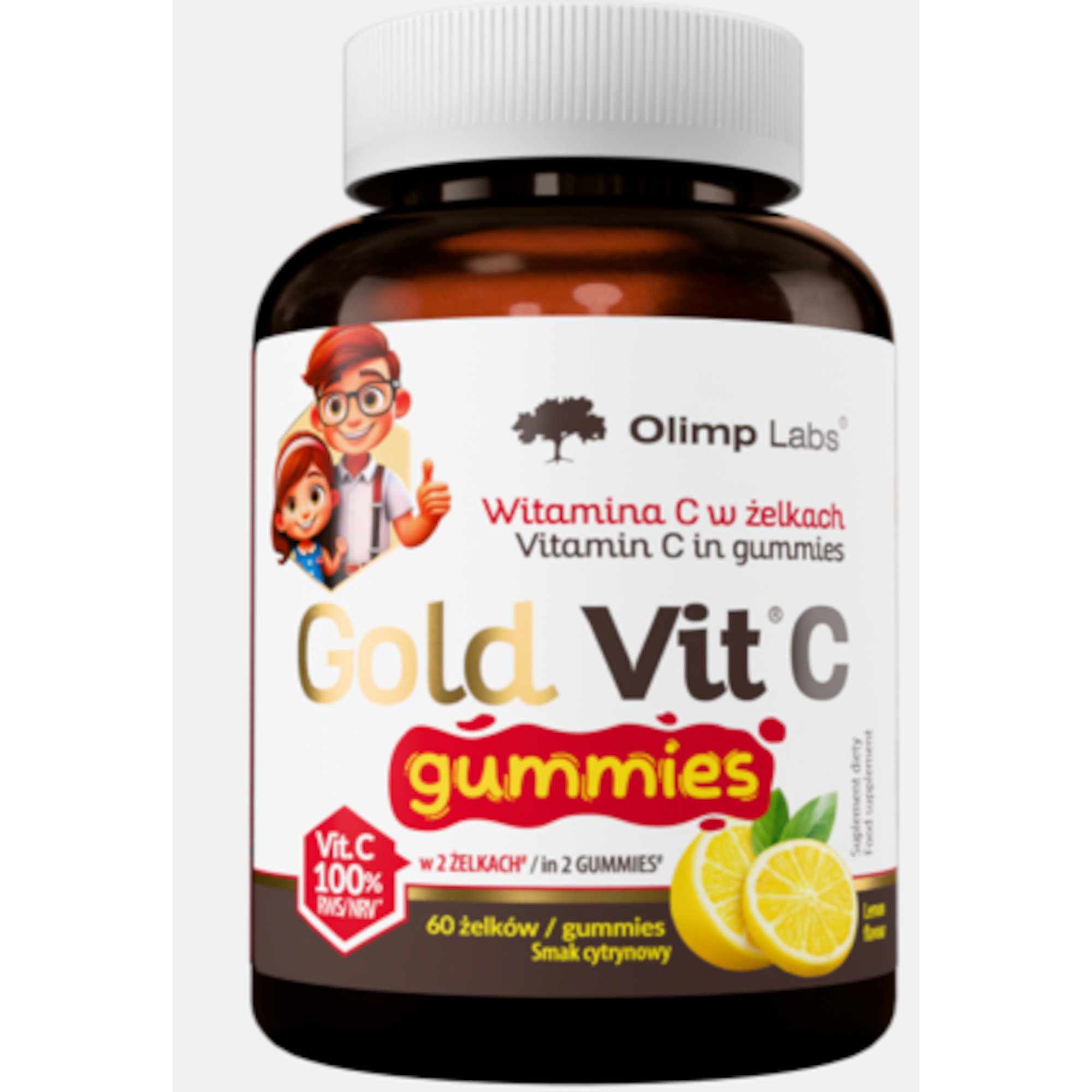 Gold Vit C Gummies smak cytrynowy, żelki, 60 sztuk zdjęcie