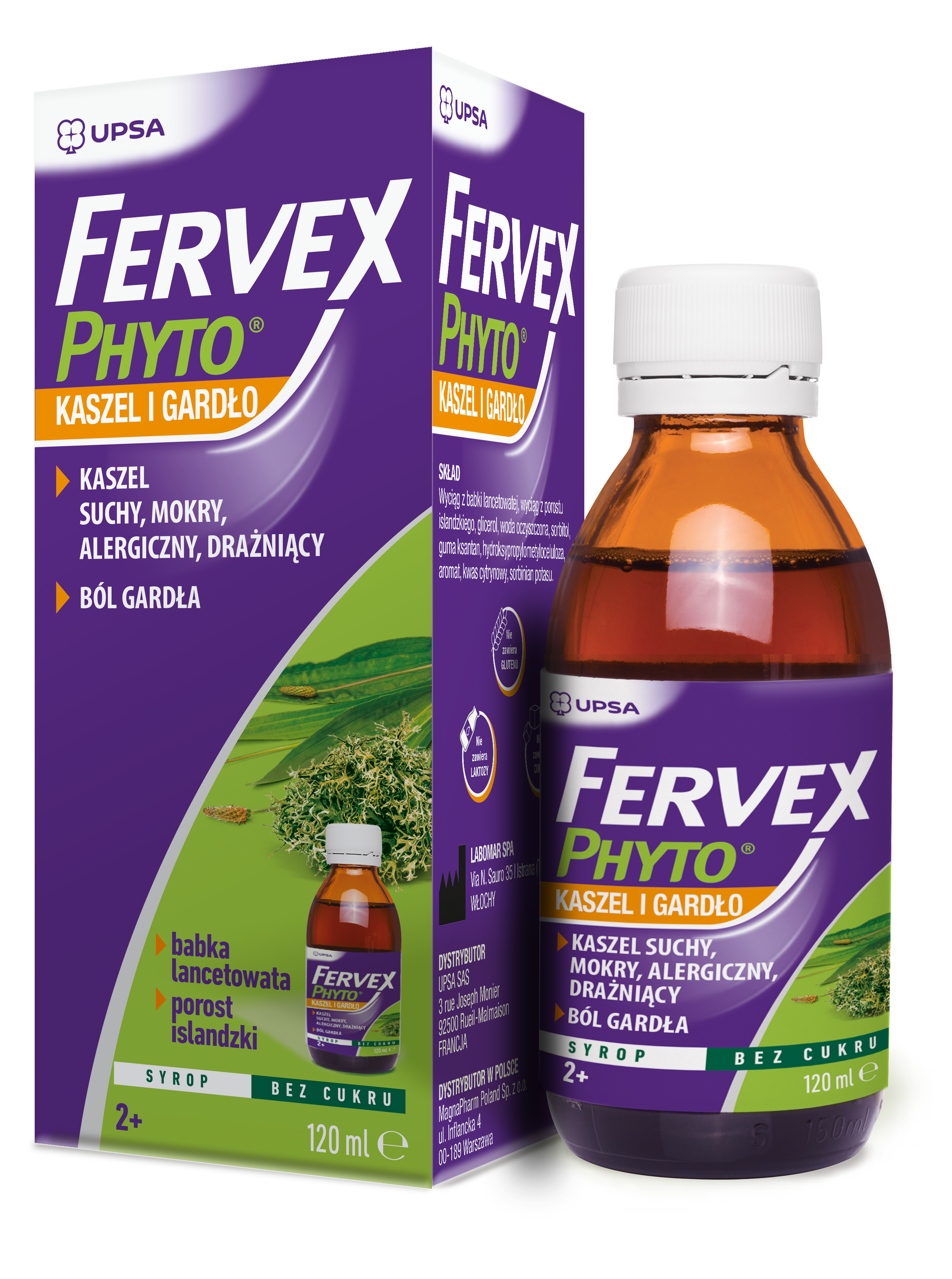 Fervex Phyto Kaszel i Gardło syrop 120 ml zdjęcie