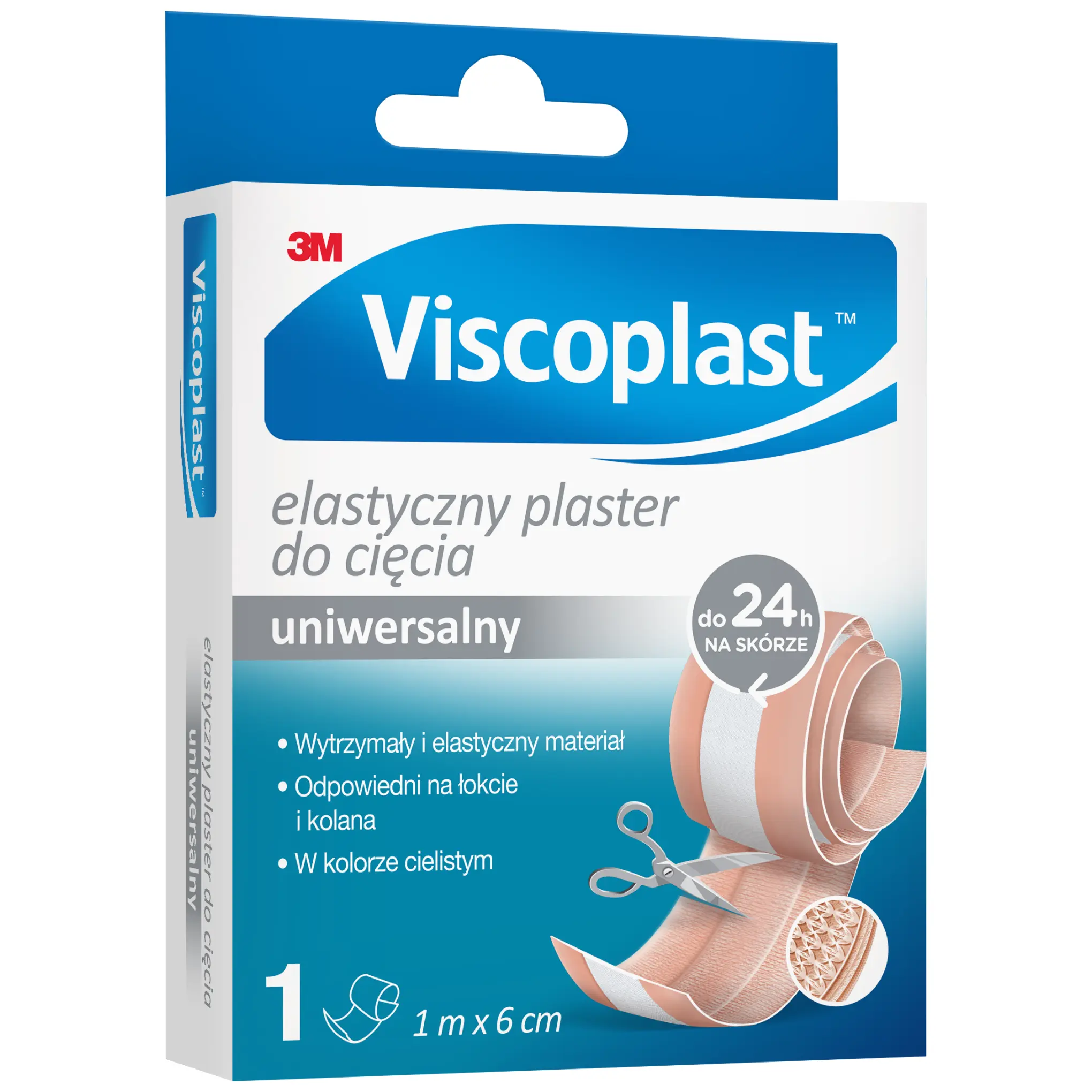 Viscoplast elastyczny plaster do cięcia 1m x 6 cm 1 sztuka