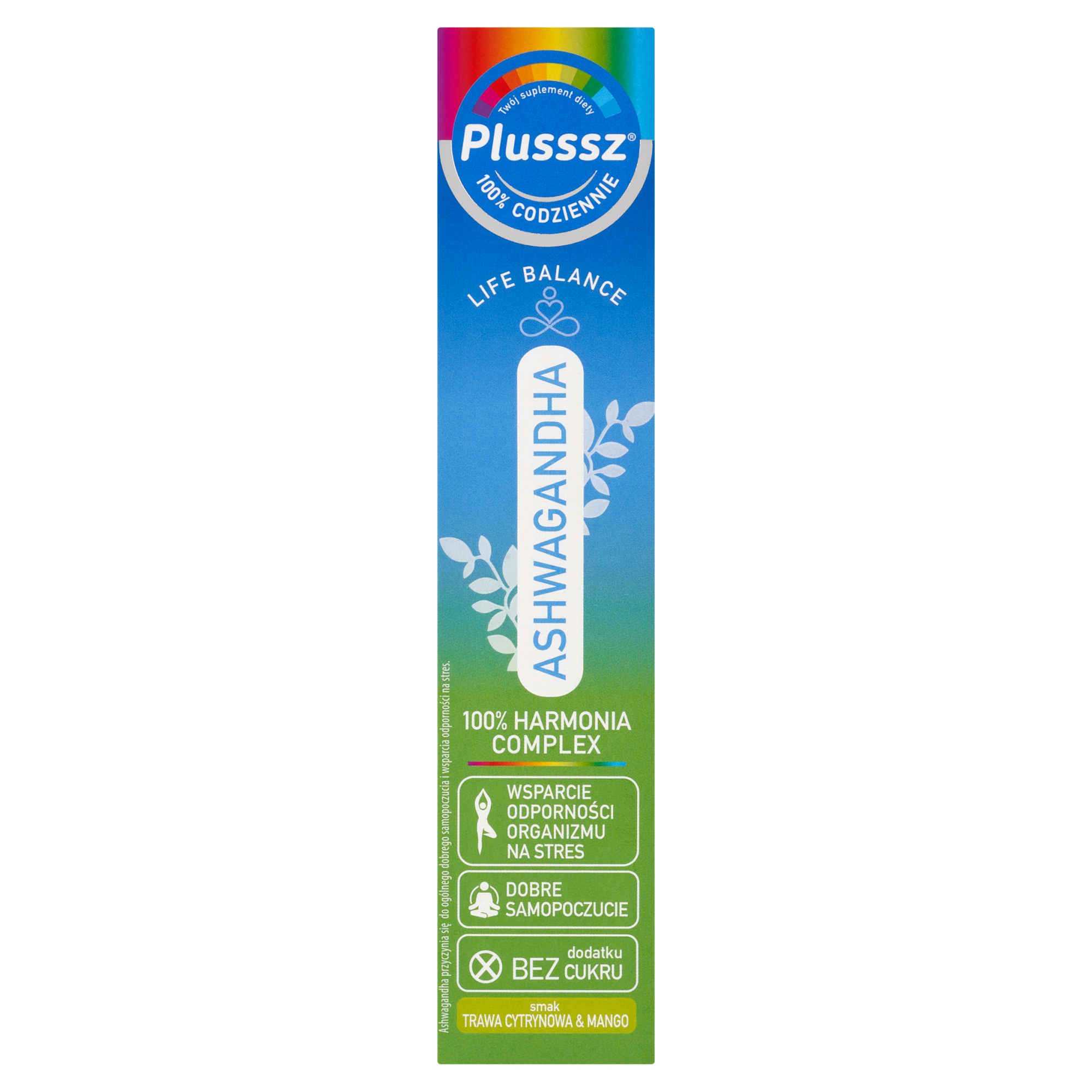 Plusssz Ashwagandha 100% Harmonia Complex, 24 tabletki musujące zdjęcie