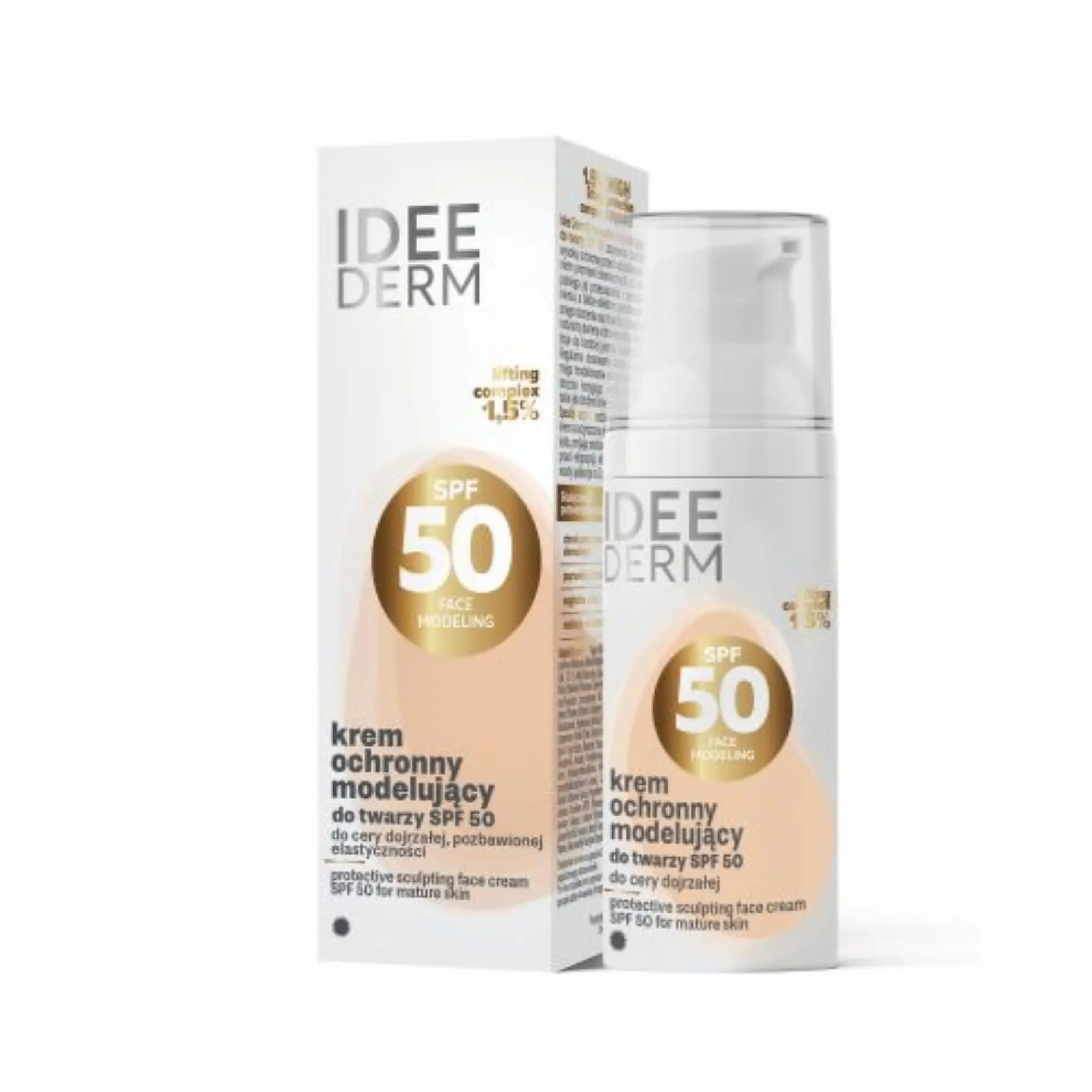Idee Derm, krem ochronny modelujący SPF 50, 50 ml