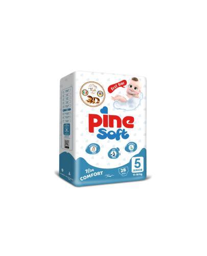 Pine Soft Pieluchy junior 5 (11-18 kg), 28 sztuk zdjęcie