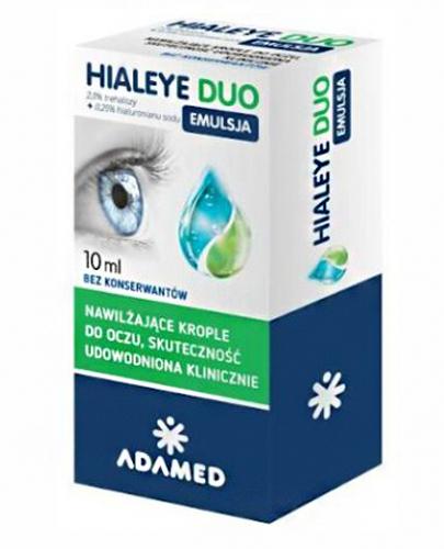 Hialeye Duo Emulsja, nawilżające krople do oczu, 10 ml zdjęcie