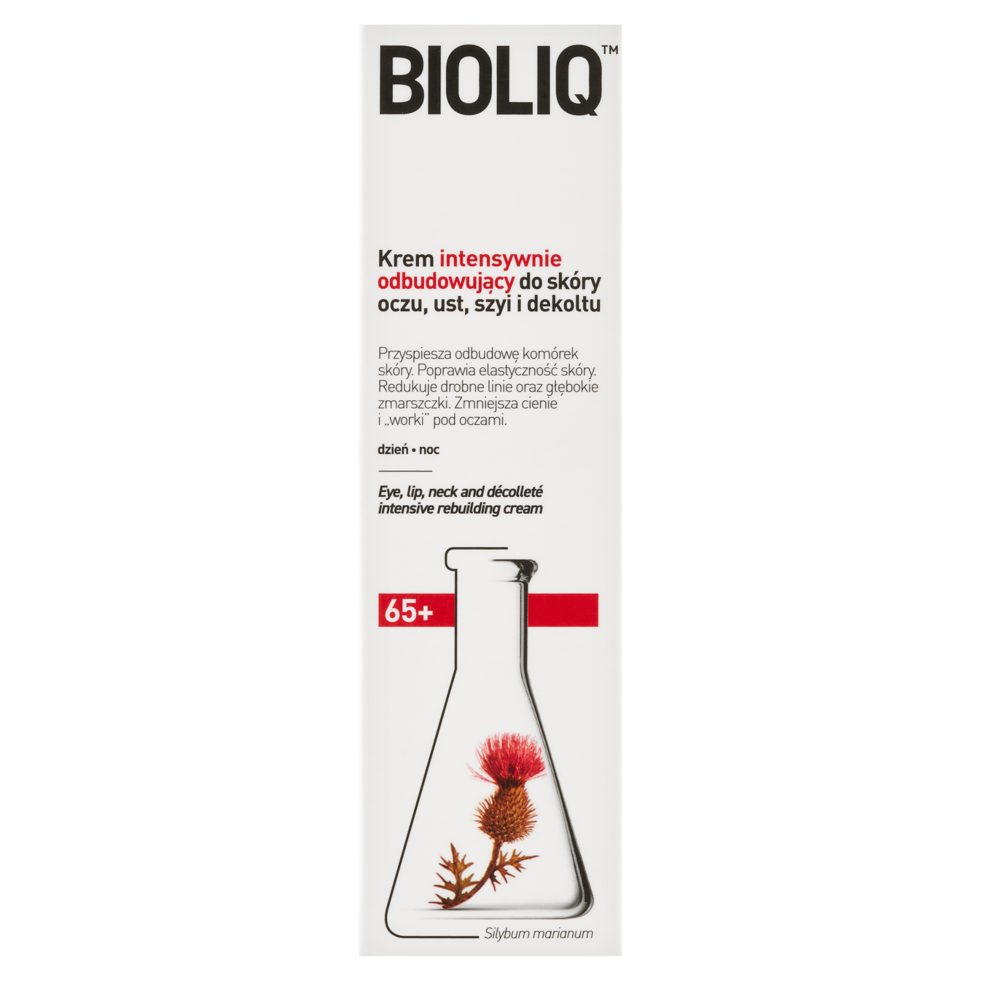 Bioliq 65+ Krem intensywnie odbudowujący do skóry oczu, ust, szyi i dekoltu - 30 ml - cena, opinie, właściwości  zdjęcie
