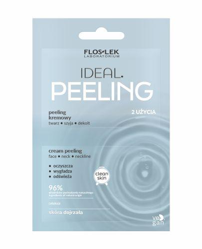 FLOSLEK IDEAL Peeling kremowy twarz, szyja, dekolt, 1 sztuka zdjęcie