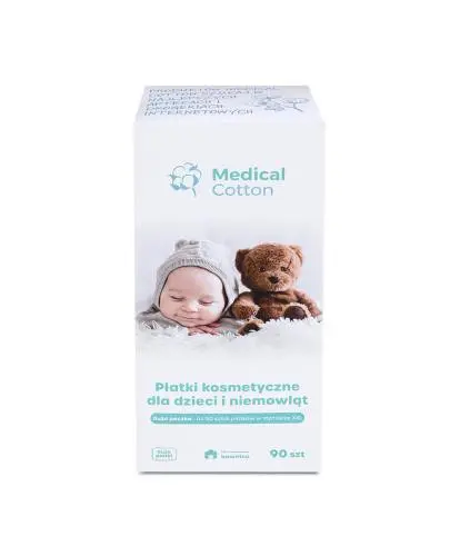 Medical Cotton płatki kosmetyczne dla dzieci i niemowląt, 90 sztuk zdjęcie