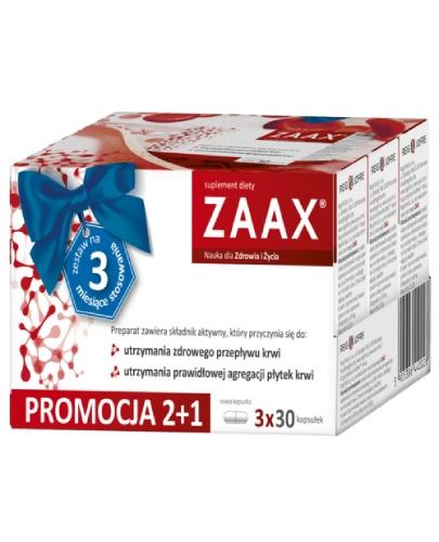ZAAX, preparat na prawidłowe krążenie, 3 x 30 kapsułek zdjęcie