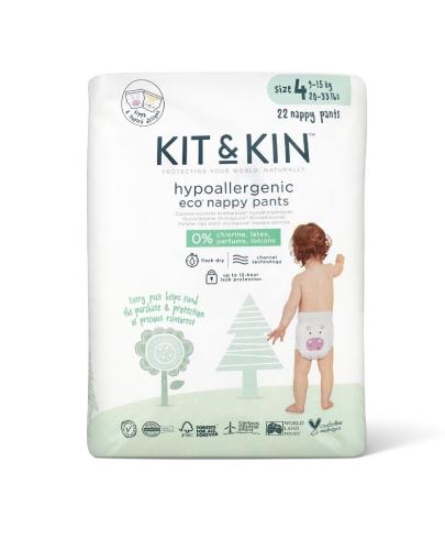 Kit and Kin, Biodegradowalne Pieluchomajtki Nappy Pants 4, 9-15 kg, 22 sztuki zdjęcie