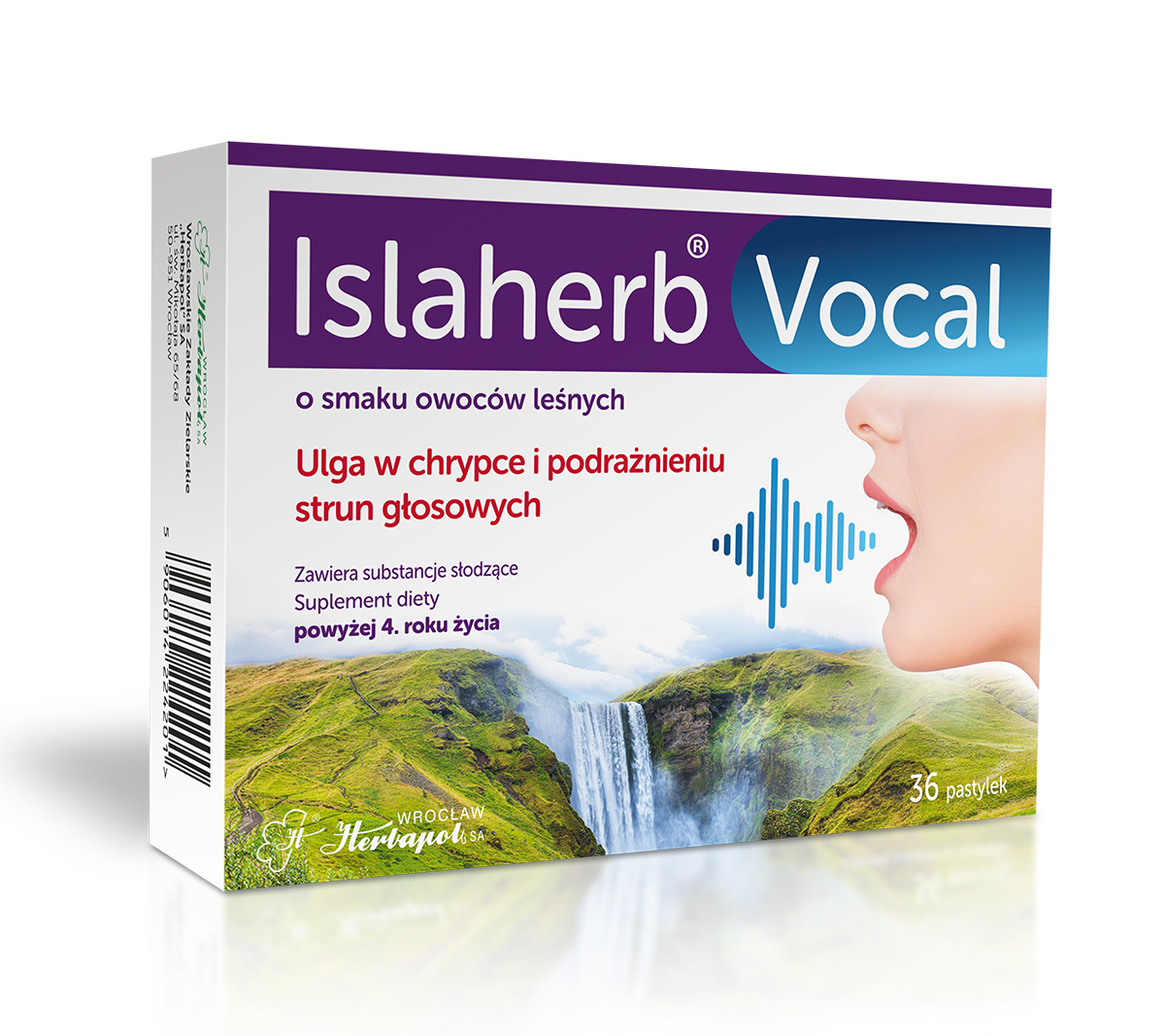 Islaherb Vocal, pastylki do ssania, 36 szt zdjęcie