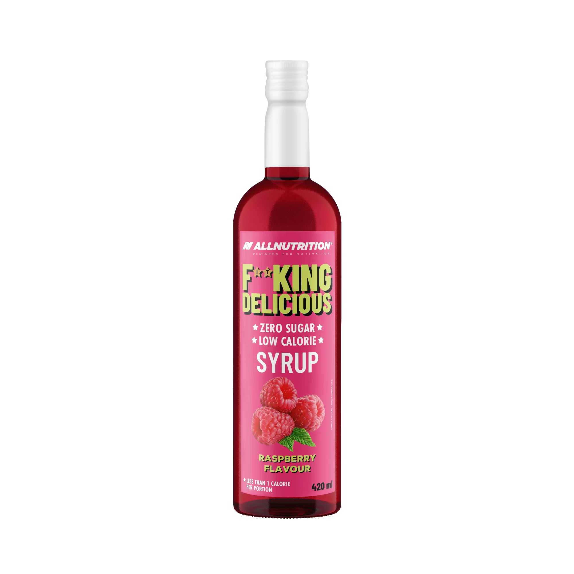 Allnutrition Fitking Delicious Syrup Zero Raspberry, Malina, 420 ml zdjęcie