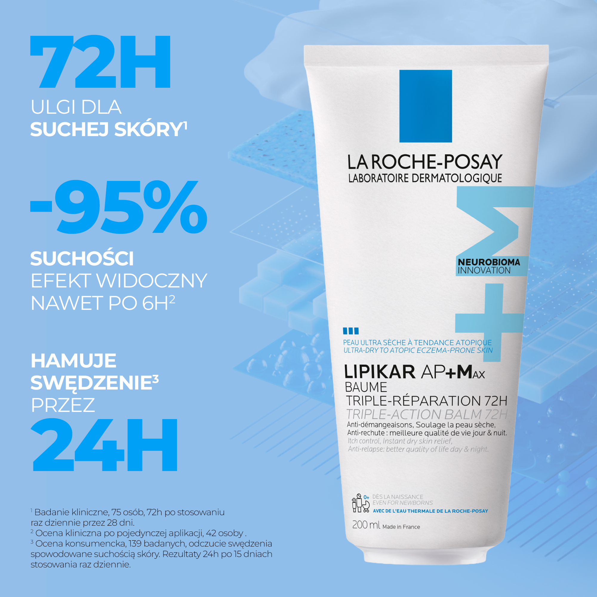 La Roche Posay Lipikar Balsam Ap+Max do skóry bardzo suchej i atopowej, 200 ml