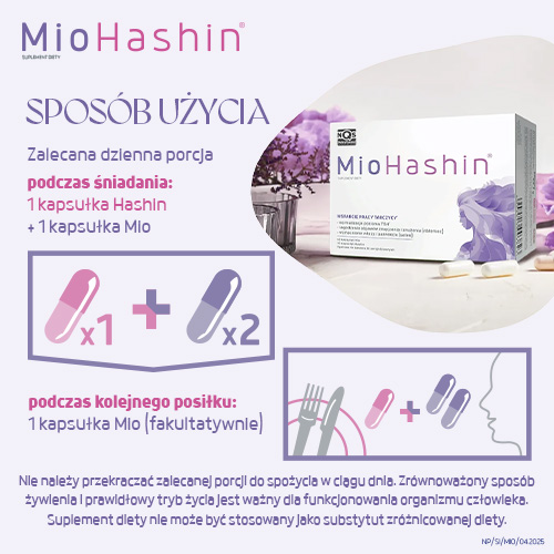 MioHashin, 60 kapsułek Mio + 30 kapsułek Hashin