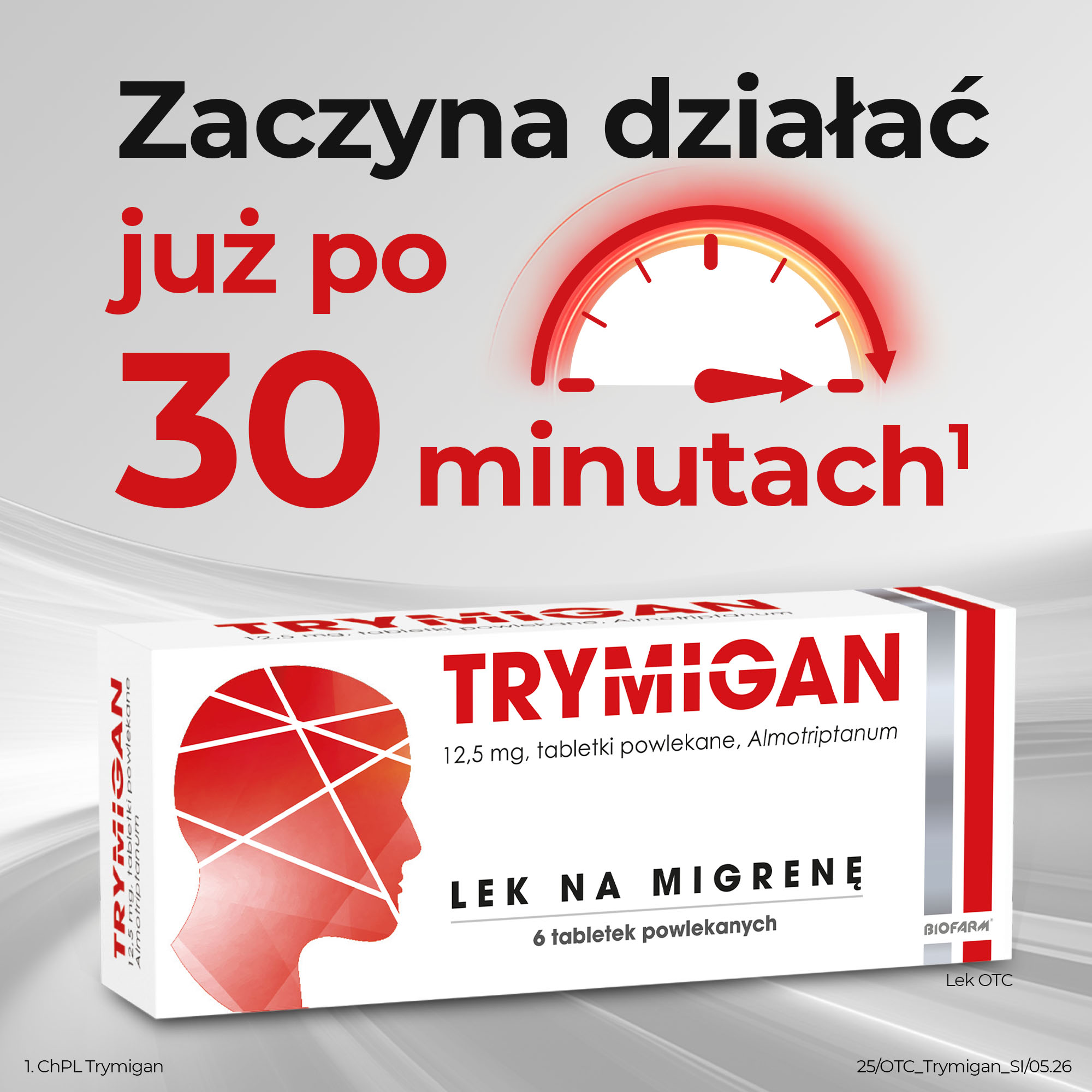Trymigan 12,5 mg, 6 tabletek powlekanych