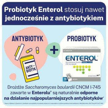 Enterol 250 mg 20 kapsułek