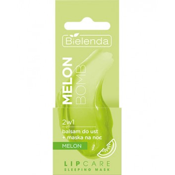  BIELENDA LIP CARE SLEEPING MASK melon bomb 2w1 balsam do ust + maska na noc melon, 10 g