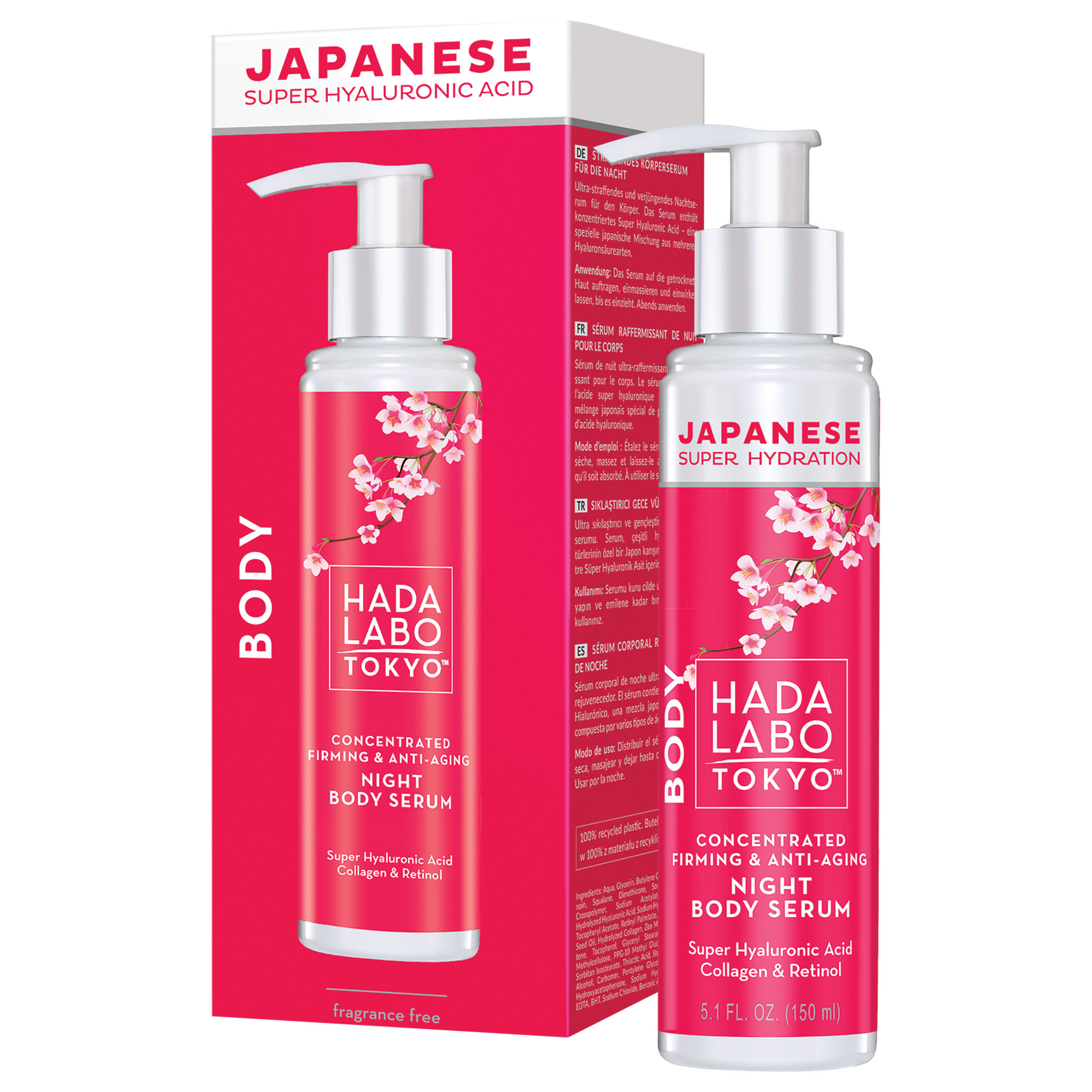 Hada Labo Tokyo, Body Firming Concentrate Anti-Aging Int, serum ujędrniające do ciała na noc, 150 ml zdjęcie