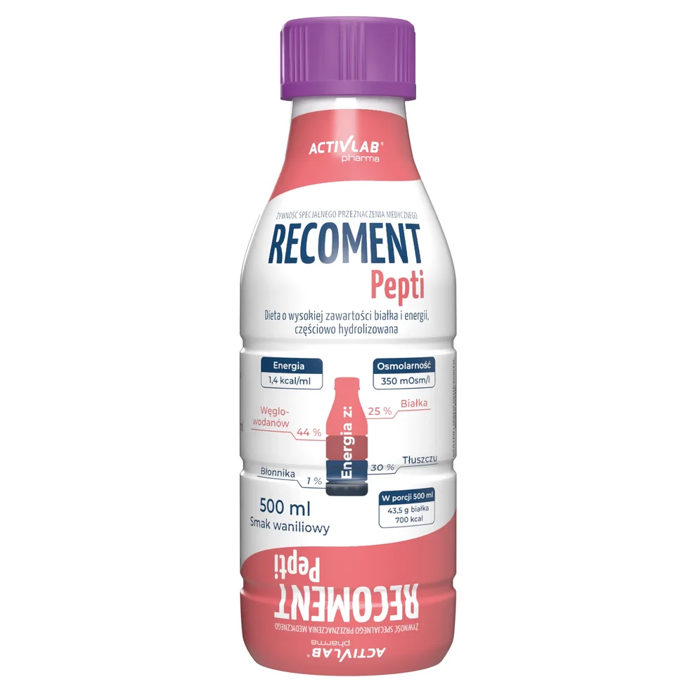 Activlab Pharma Recoment Pepti smak waniliowy, 500 ml zdjęcie
