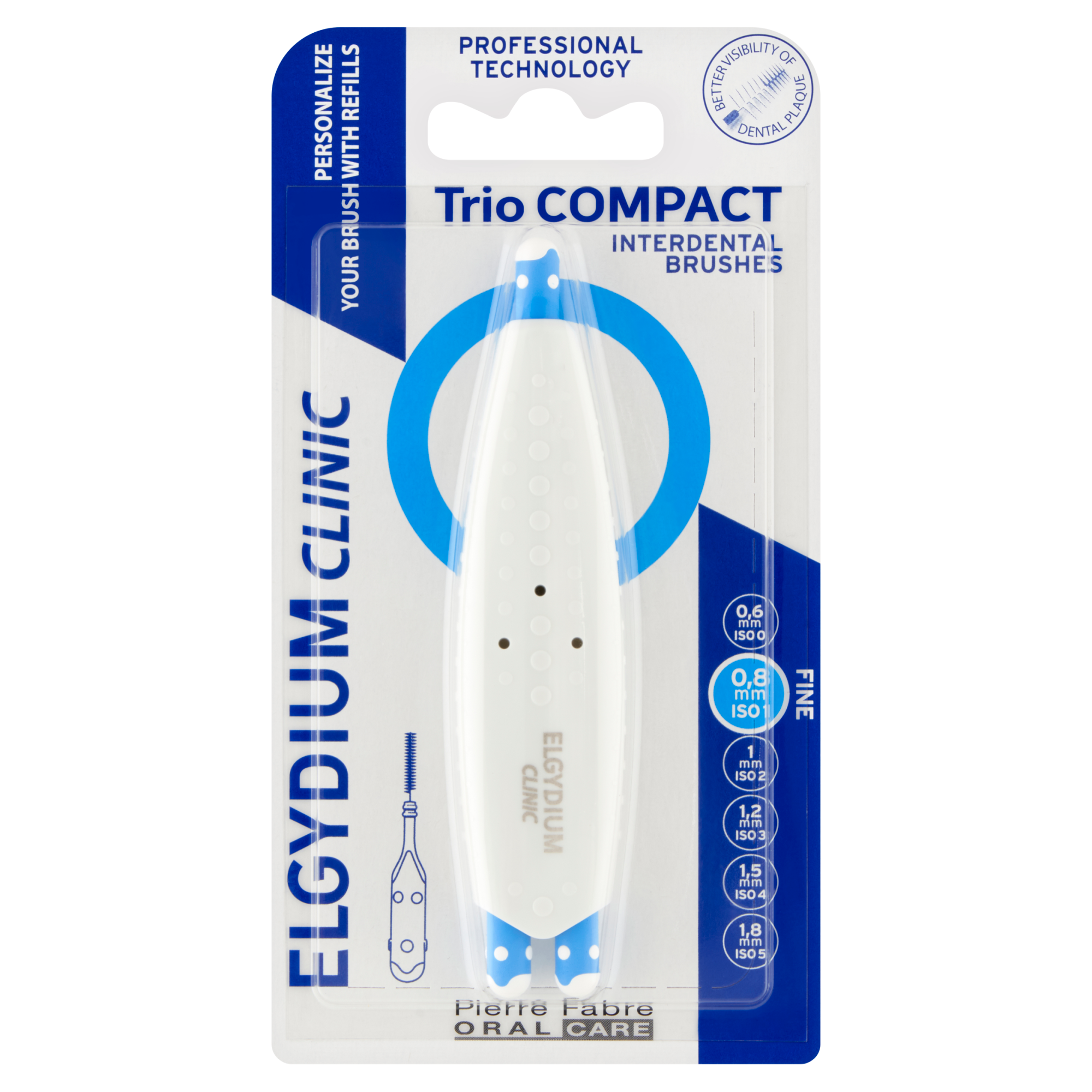 Elgydium Clinic Trio Compact (ISO 1/1/1), szczoteczki międzyzębowe, 1 sztuka zdjęcie