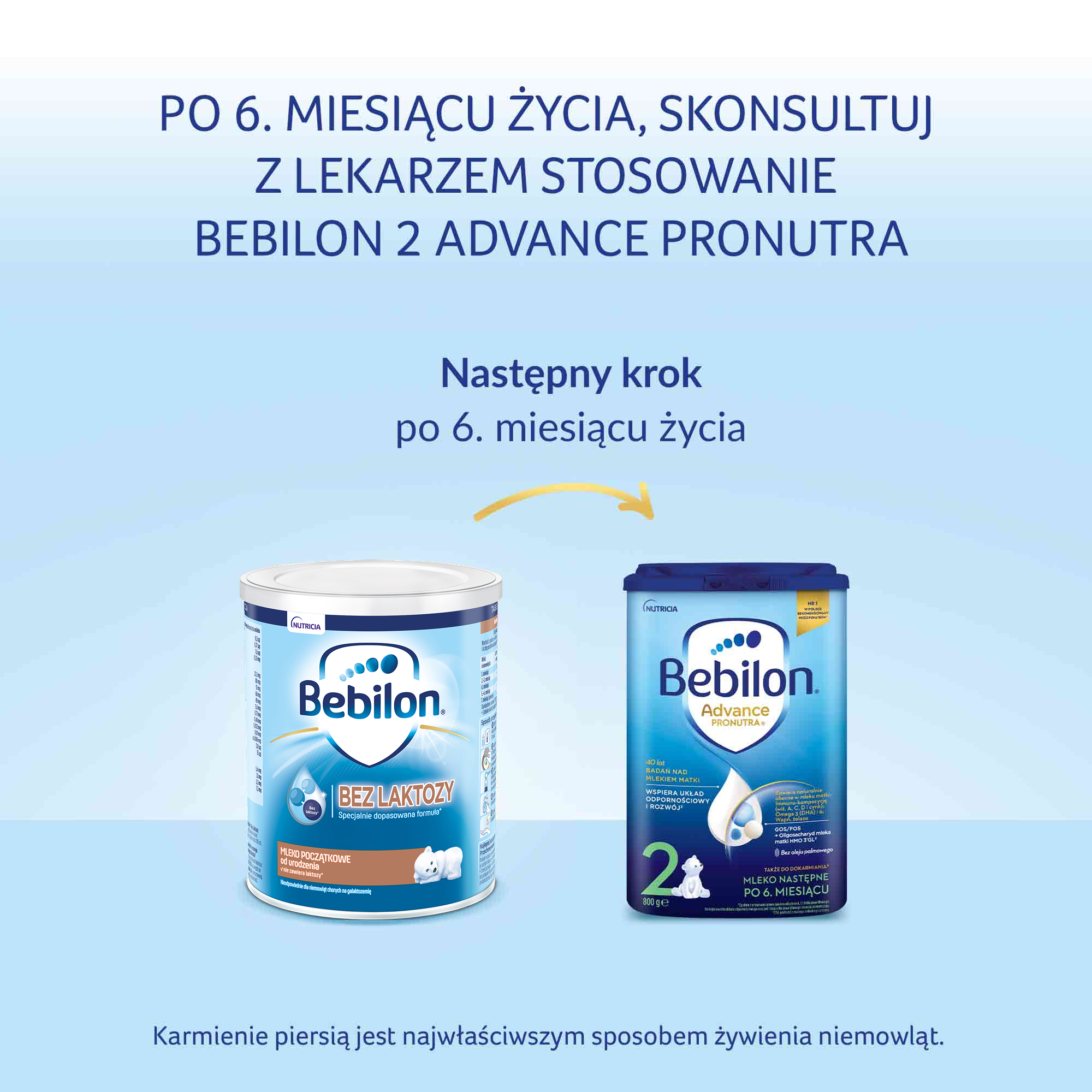 Bebilon bez laktozy mleko początkowe od urodzenia 400g