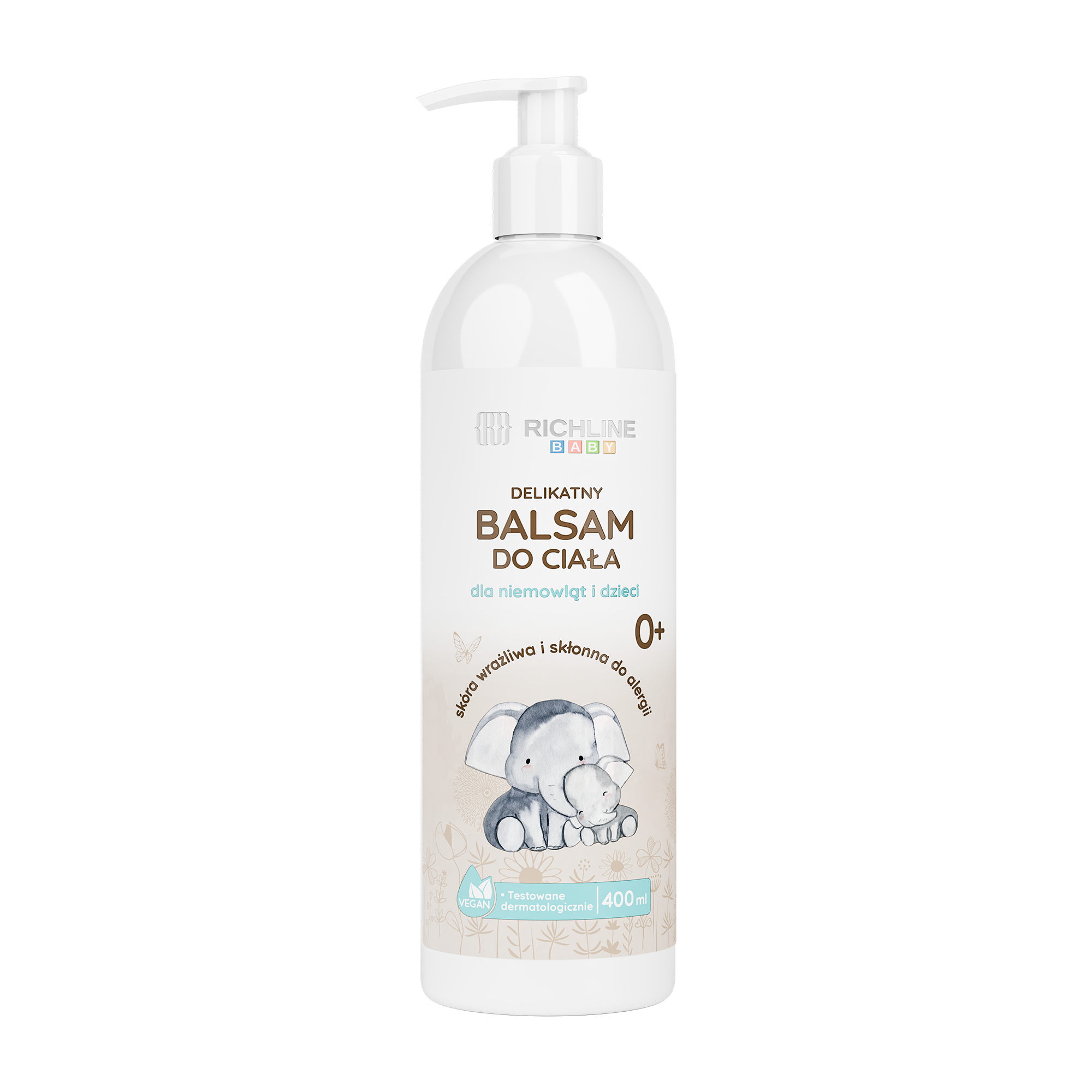 Richline Baby Delikatny balsam do ciała dla niemowląt i dzieci 0+, 400 ml