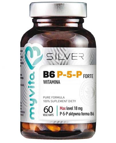 MyVita Silver Pure 100 % Witamina B6 P5P Forte, 60 kaps., cena, opinie, wskazania zdjęcie