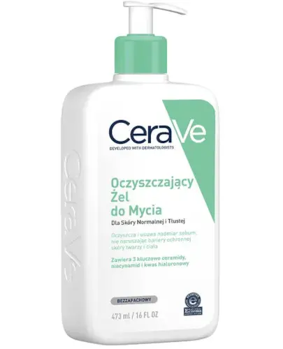 CeraVe oczyszczający żel do mycia dla skóry normalnej i tłustej 1000 ml zdjęcie