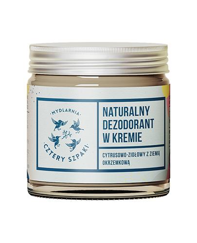 Mydlarnia Cztery Szpaki, Naturalny dezodorant w kremie cytrusowo-ziołowy, 60 ml zdjęcie