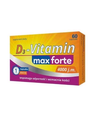 D3-Vitamin max forte 4000 j.m. 60 kapsułek zdjęcie