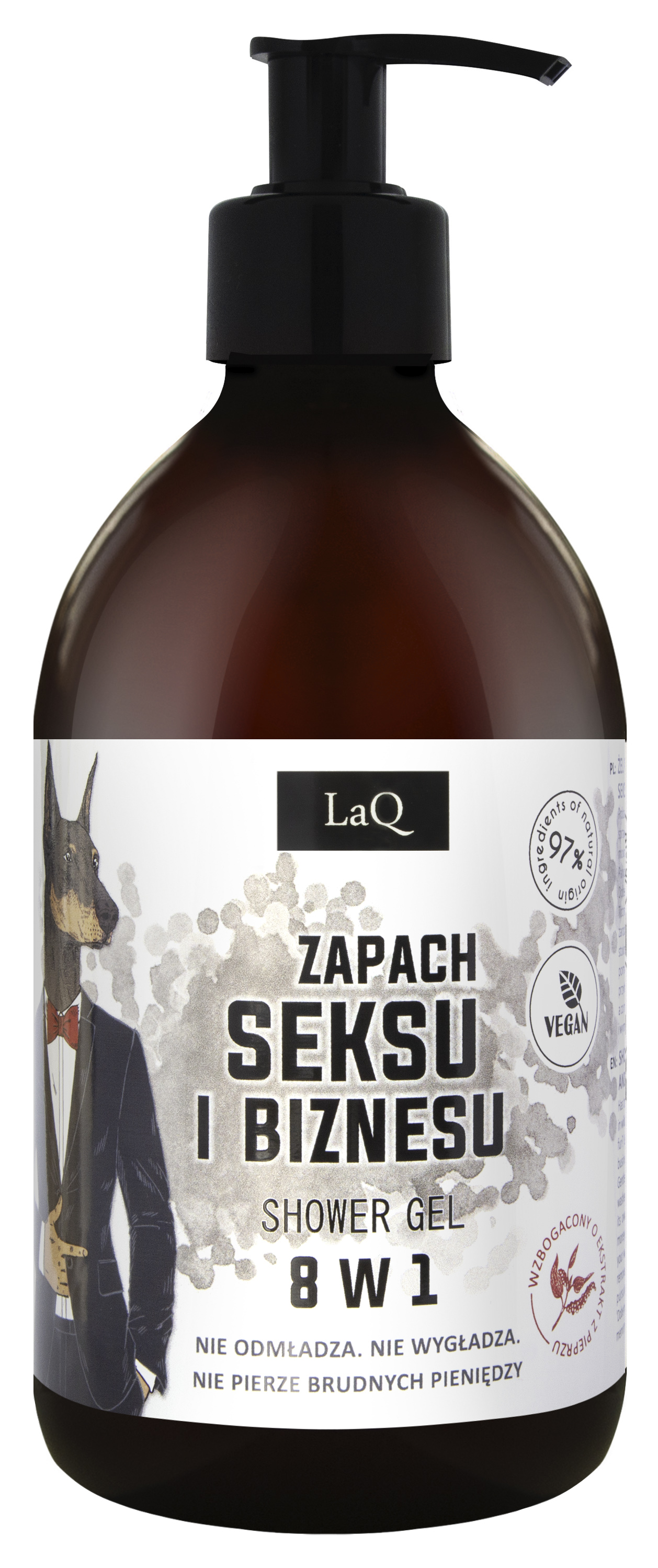 LaQ Żel pod prysznic o zapachu seksu i biznesu 8w1, 500 ml zdjęcie