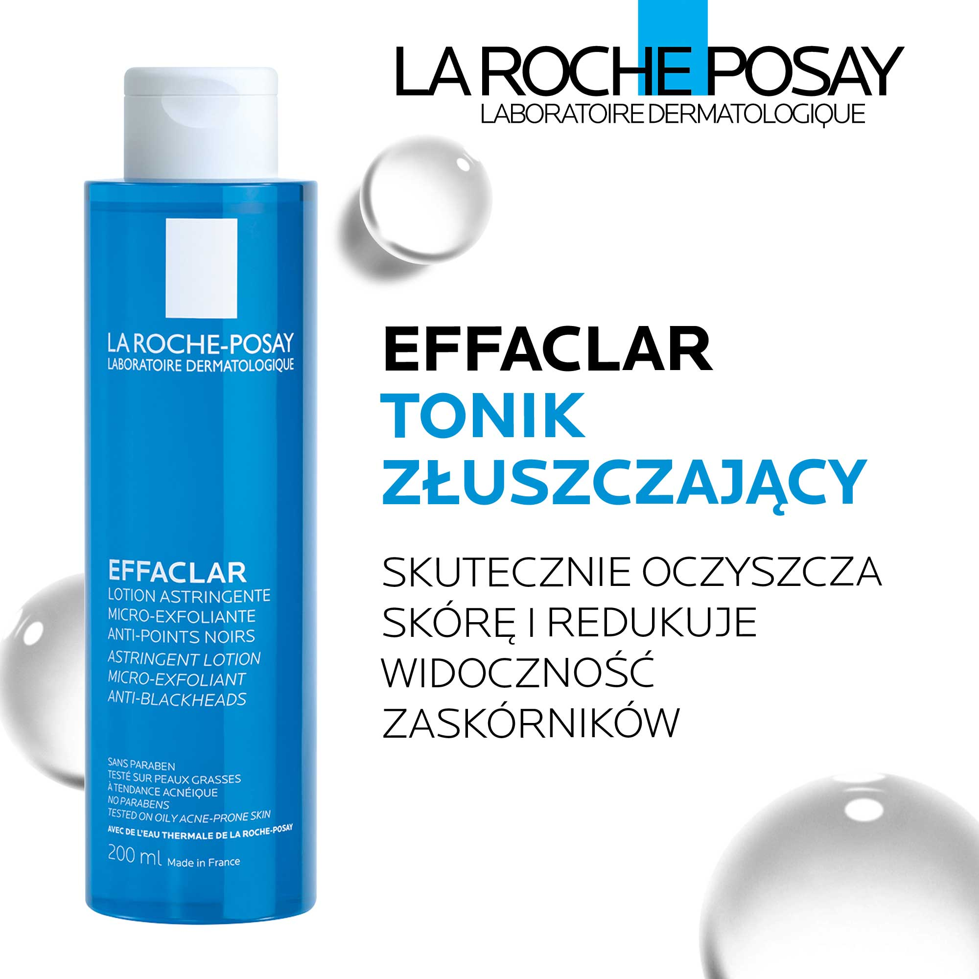 La Roche Posay Effaclar mikrozłuszczający tonik zwężający pory skóry 200 ml