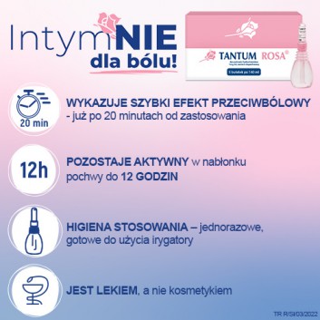 Tantum Rosa 1 mg/ml roztwór dopochwowy 5 x 140 ml