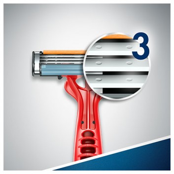 Gillette Blue3 Jednorazowa maszynka do golenia dla mężczyzn, 3 sztuki