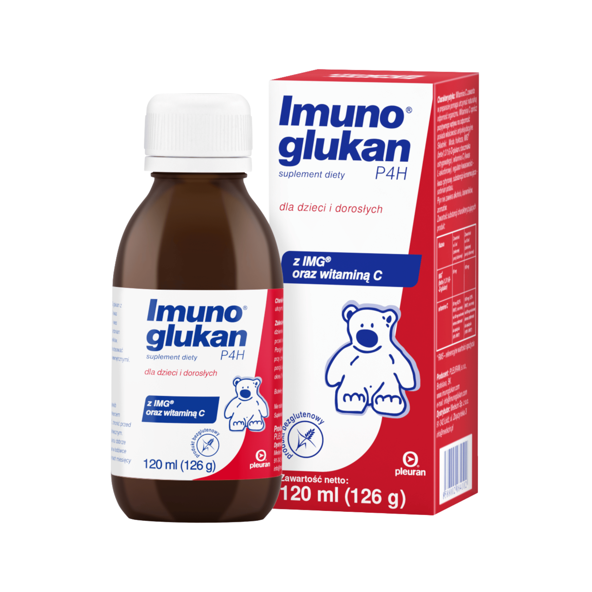 Imunoglukan P4H, syrop dla dzieci i dorosłych, 120 ml zdjęcie