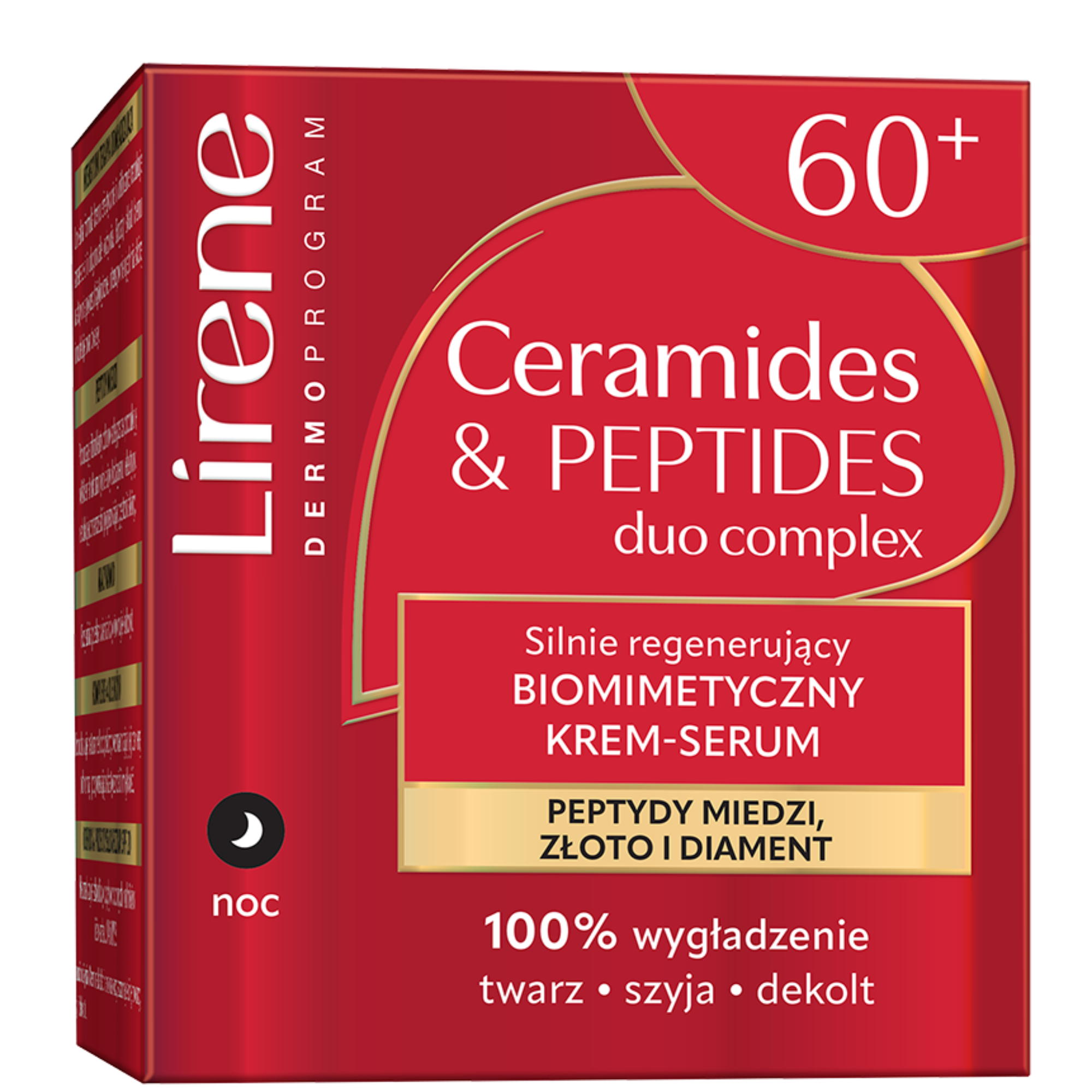 Lirene Silnie regenerujący biomimetyczny krem-serum na noc 60+, 50 ml zdjęcie