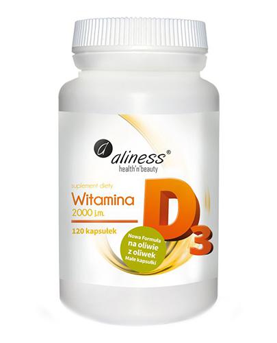 ALINESS, witamina D3 2000 j.m., kapsułki, 120 sztuk zdjęcie