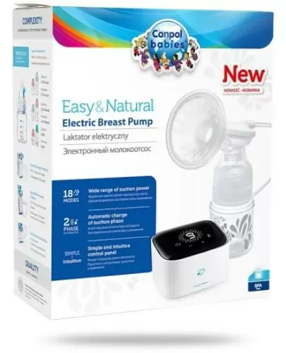 CANPOL BABIES Laktator elektryczny EASY&NATURAL - 1 szt. - cena, opinie, właściwości  zdjęcie
