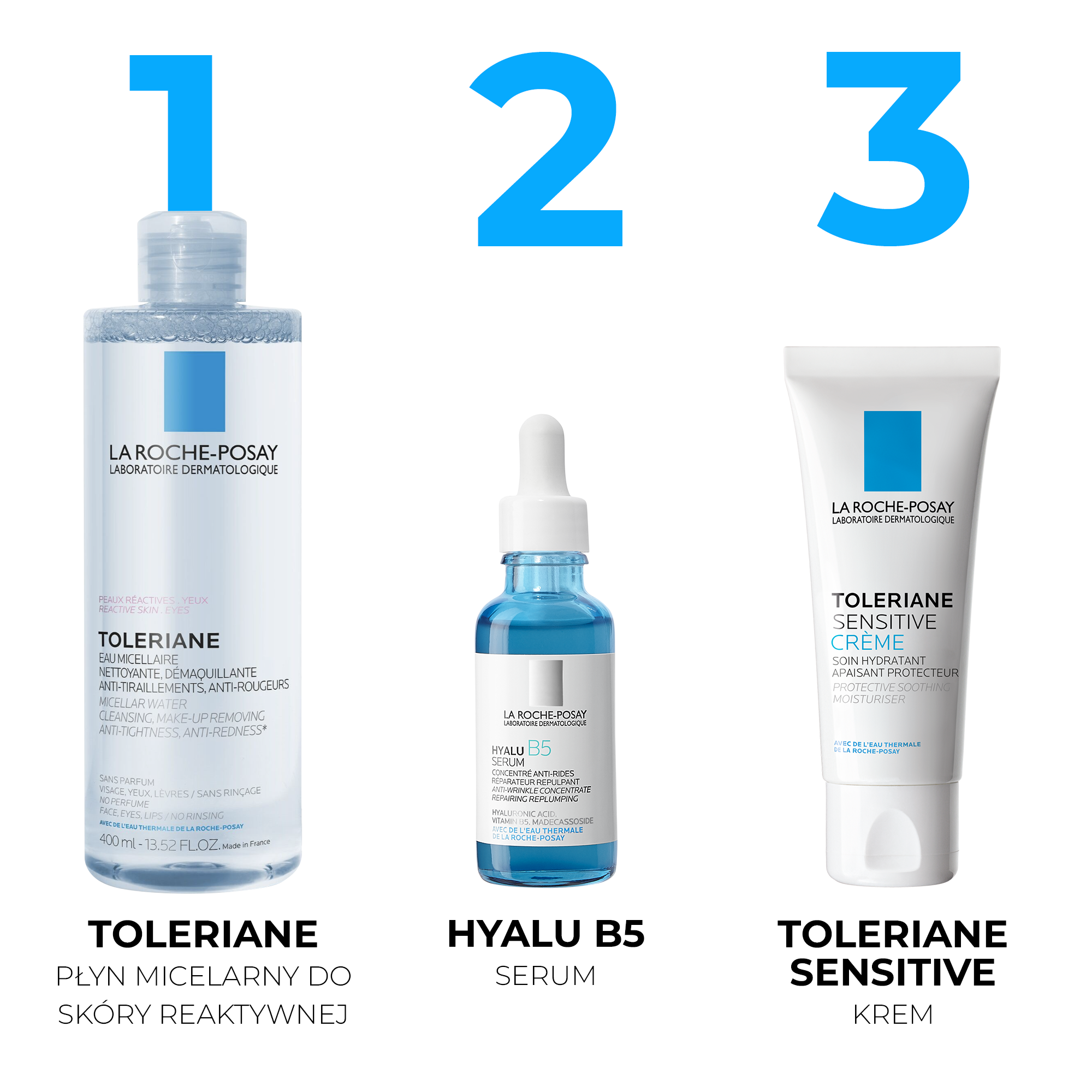 La Roche Posay, Płyn micelarny skóra reaktywna, 400 ml