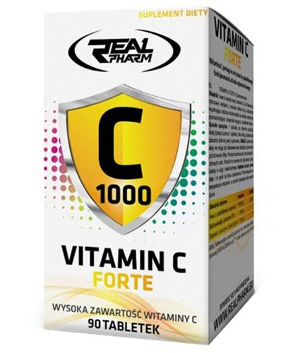 Real Pharm Vitamin C Forte - 90 tabl. - cena, opinie, skład zdjęcie